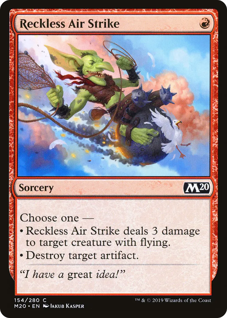 Raid aérien téméraire — Core Set 2020 — Magic: The Gathering
