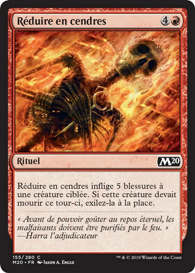 Réduire en cendres — Core Set 2020 — Magic: The Gathering