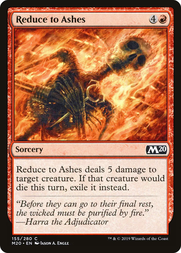 Réduire en cendres — Core Set 2020 — Magic: The Gathering