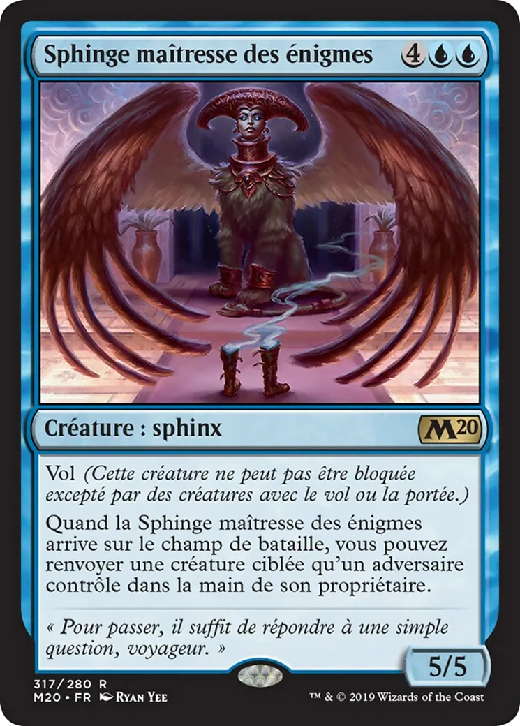 Sphinge maîtresse des énigmes — Core Set 2020 — Magic: The Gathering