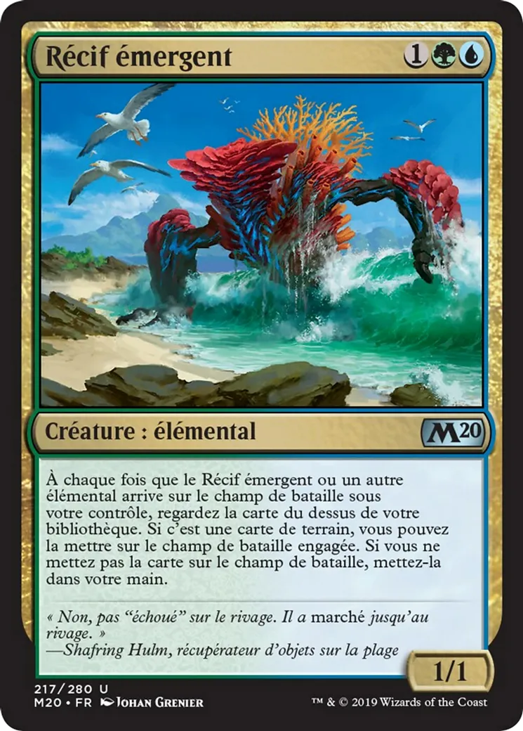 Récif émergent — Core Set 2020 — Magic: The Gathering