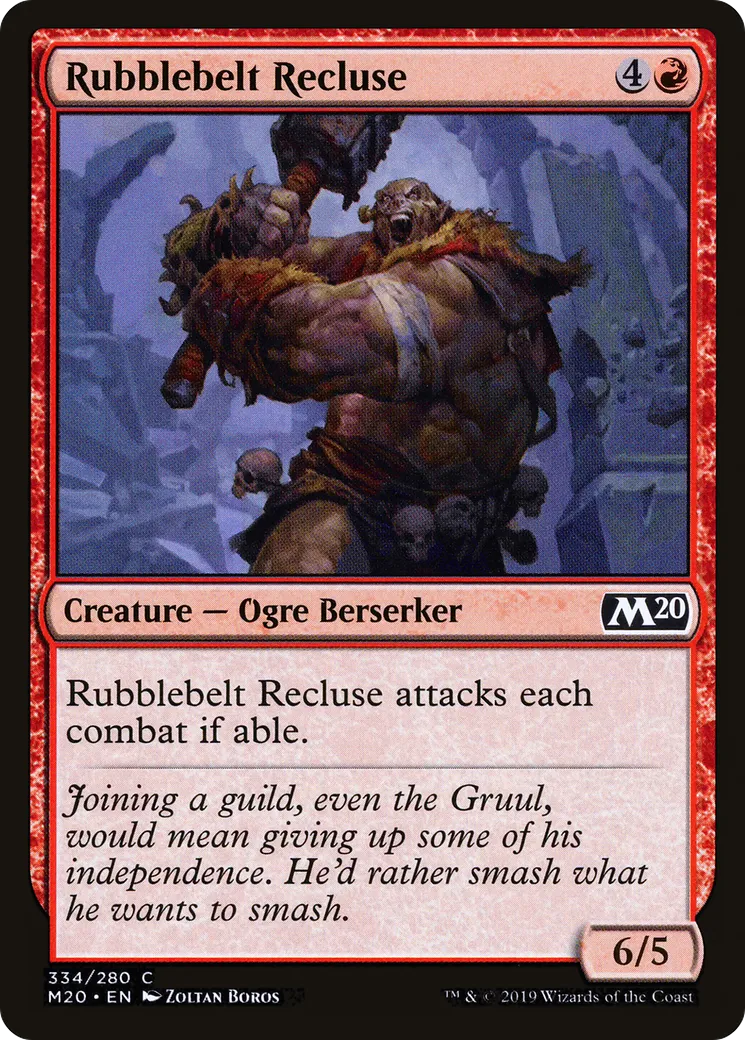 Rubblebelt Recluse — Core Set 2020 — Magic: The Gathering
