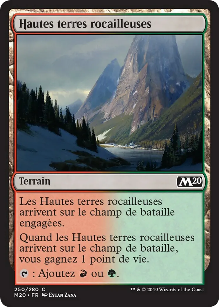 Hautes terres rocailleuses — Core Set 2020 — Magic: The Gathering