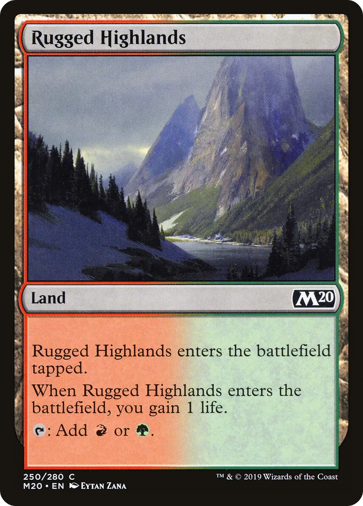 Rugged Highlands — Core Set 2020 — Magic: The Gathering
