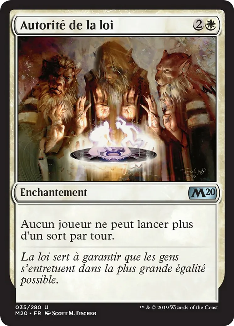 Autorité de la loi from Core Set 2020 - Magic: The Gathering