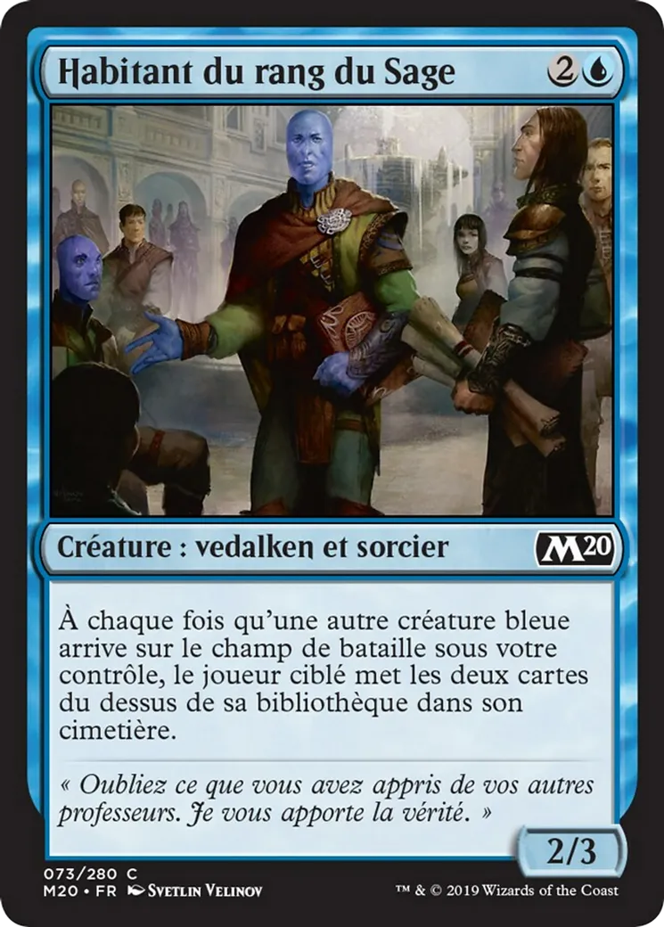 Habitant du rang du Sage — Core Set 2020 — Magic: The Gathering
