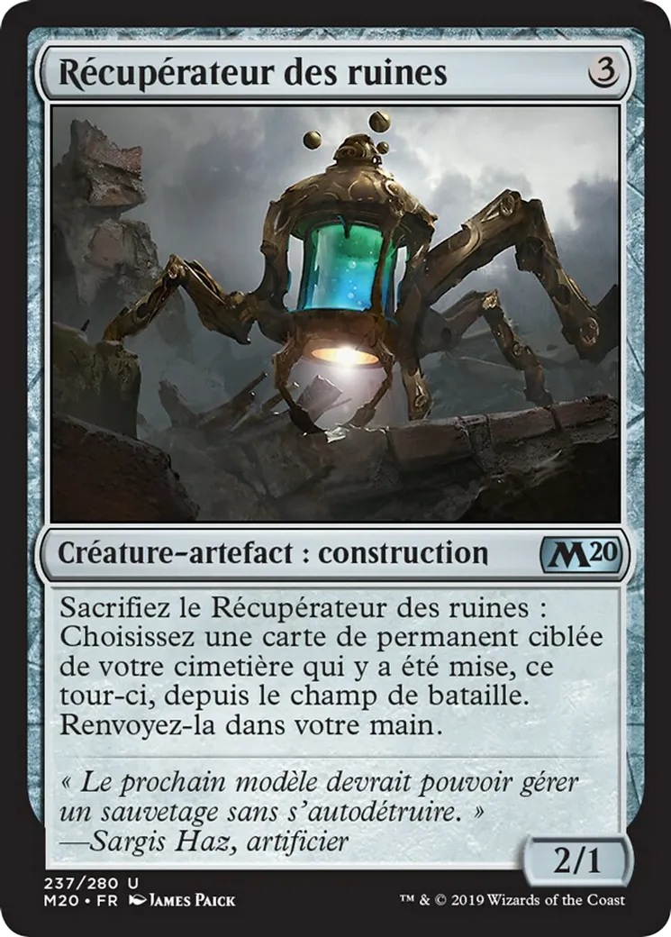 Récupérateur des ruines — Core Set 2020 — Magic: The Gathering