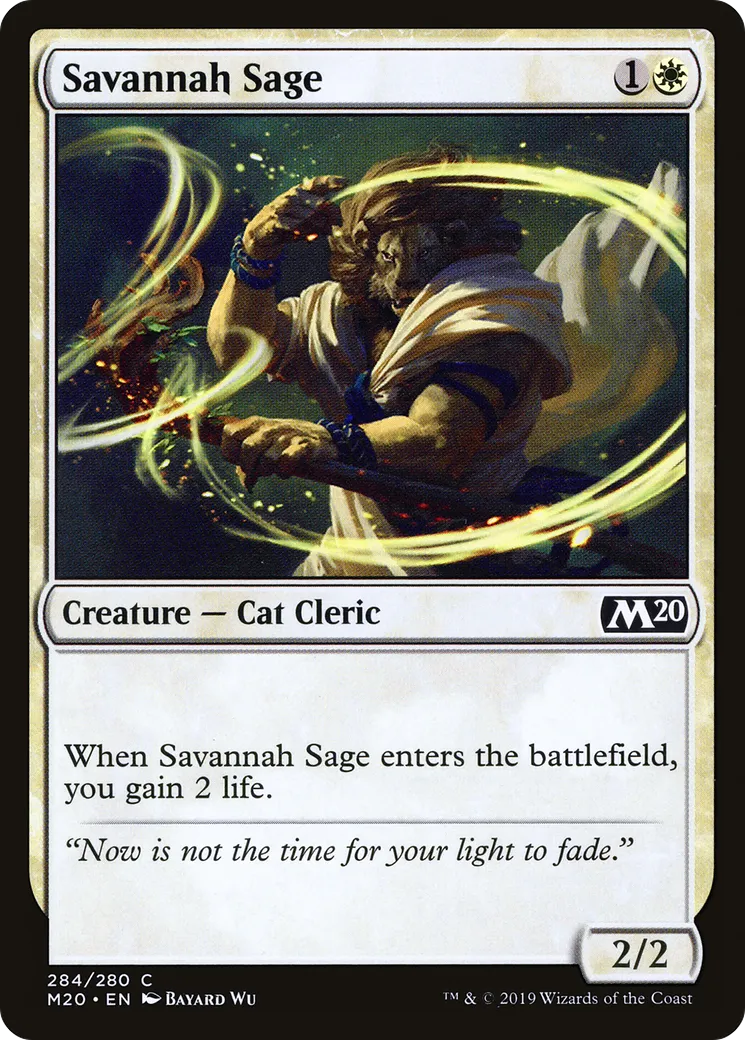 Savannah Sage from Core Set 2020 - Magic: The Gathering