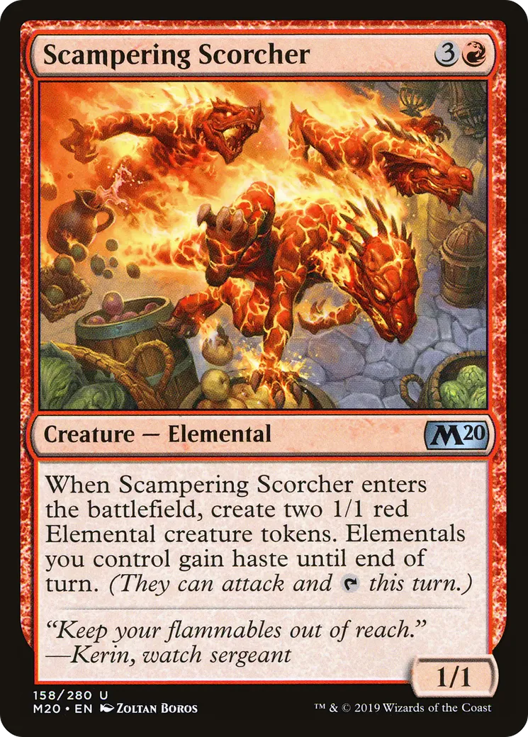 Brûleur gambadant — Core Set 2020 — Magic: The Gathering