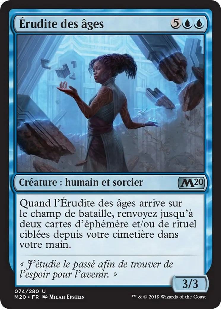 Érudite des âges — Core Set 2020 — Magic: The Gathering