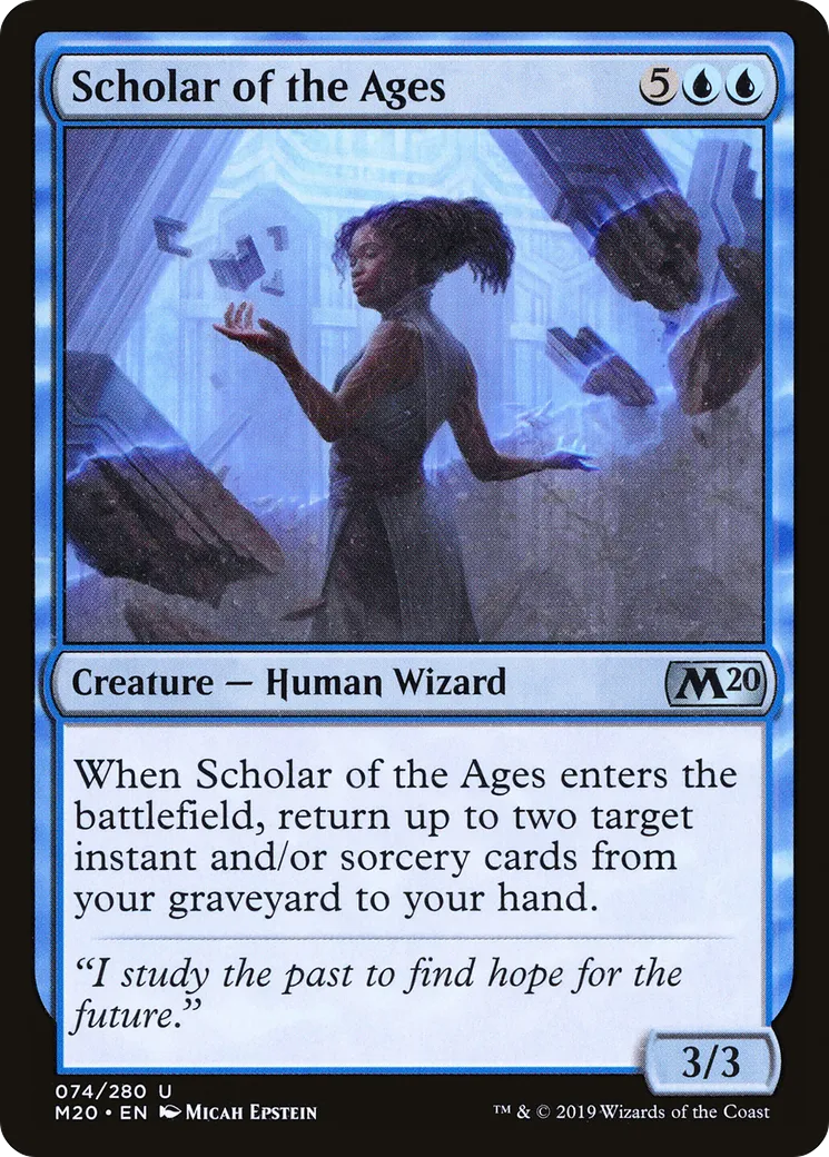 Érudite des âges — Core Set 2020 — Magic: The Gathering