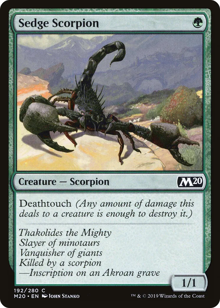 Sedge Scorpion — Core Set 2020 — Magic: The Gathering