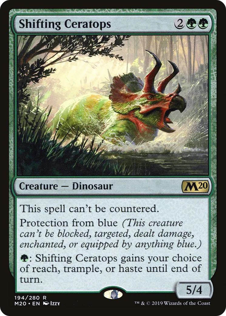 Cératops changeant — Core Set 2020 — Magic: The Gathering