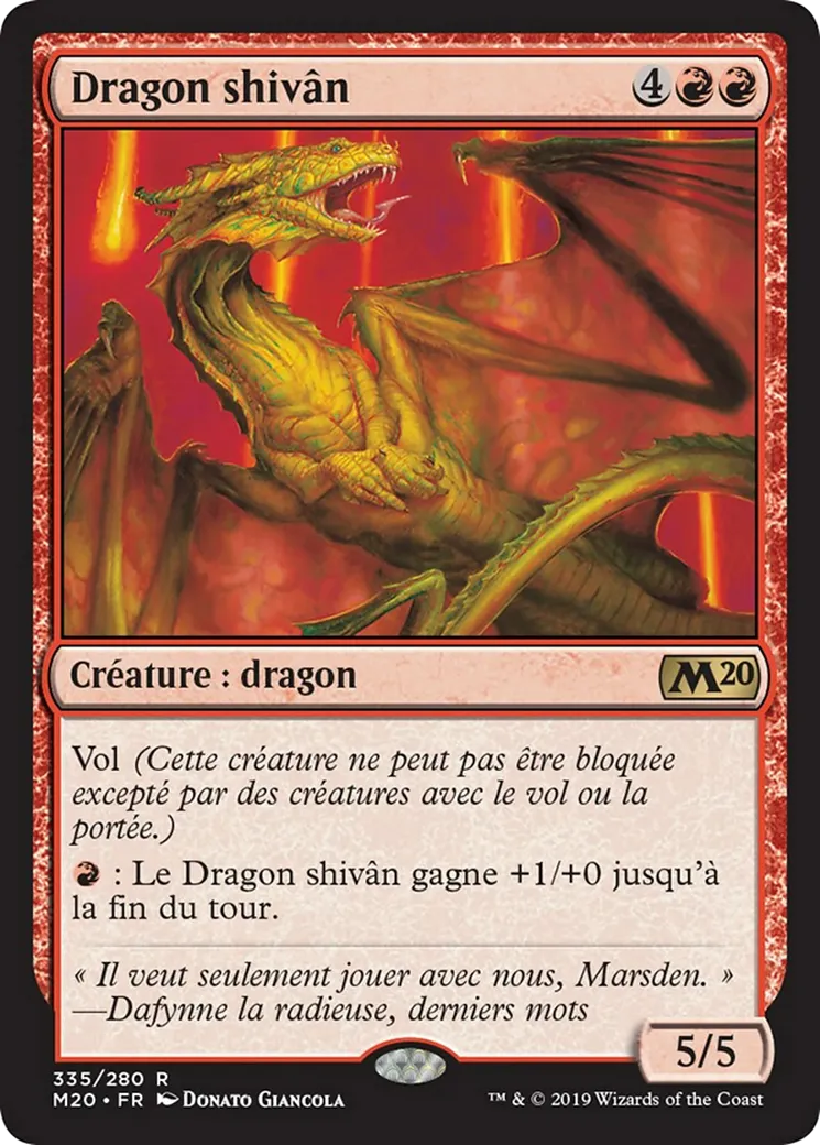 Dragon shivân — Core Set 2020 — Magic: The Gathering