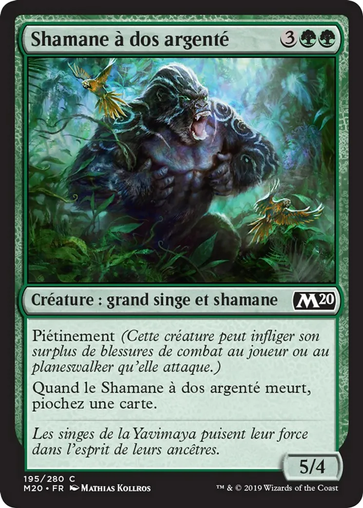 Shamane à dos argenté — Core Set 2020 — Magic: The Gathering