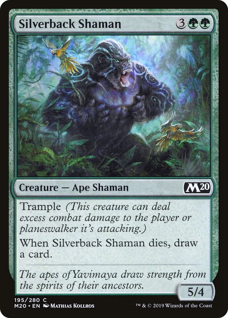 Shamane à dos argenté — Core Set 2020 — Magic: The Gathering
