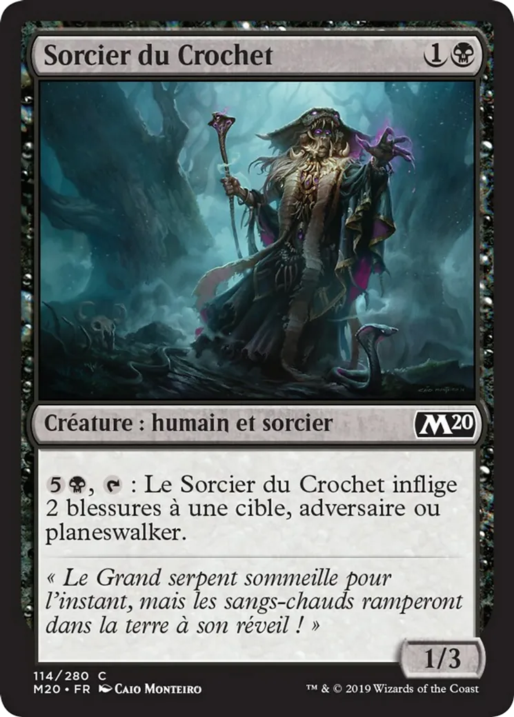 Sorcier du Crochet — Core Set 2020 — Magic: The Gathering