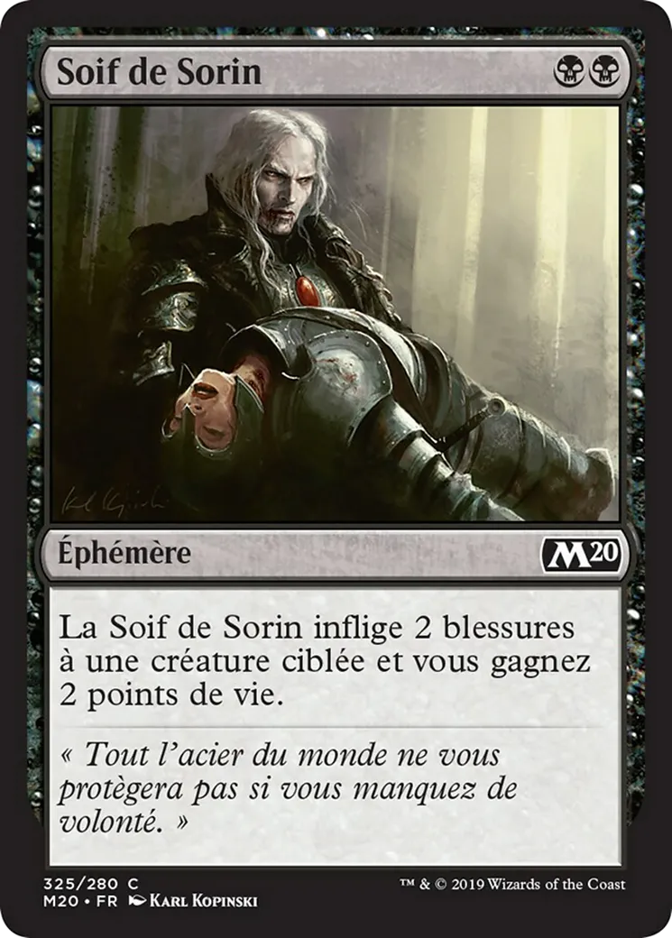Soif de Sorin — Core Set 2020 — Magic: The Gathering