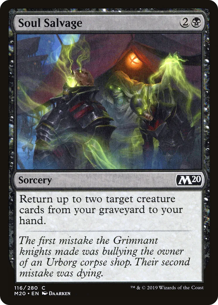 Récupération d'âmes — Core Set 2020 — Magic: The Gathering