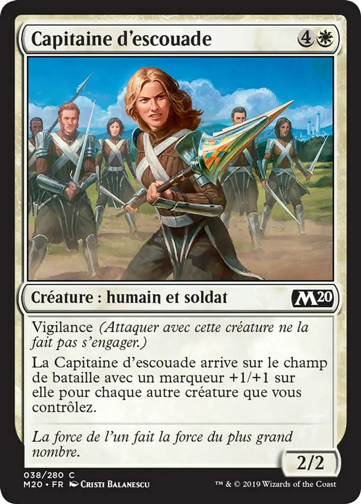 Capitaine d'escouade — Core Set 2020 — Magic: The Gathering