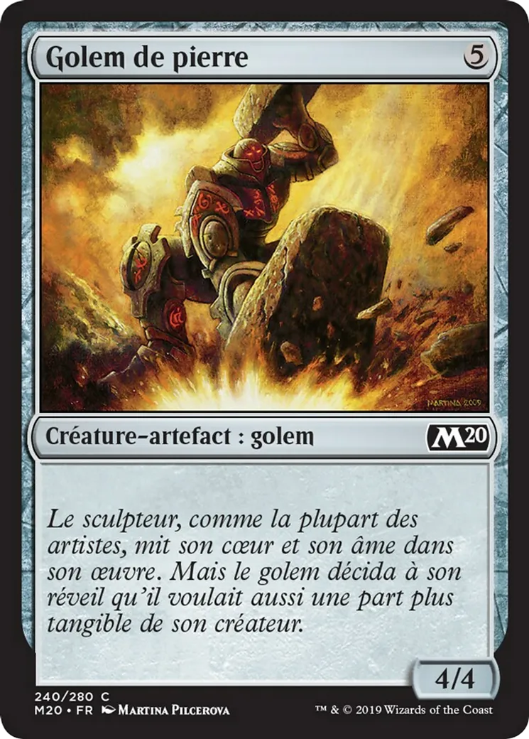 Golem de pierre — Core Set 2020 — Magic: The Gathering