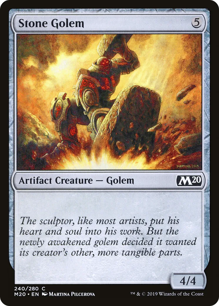 Golem de pierre — Core Set 2020 — Magic: The Gathering