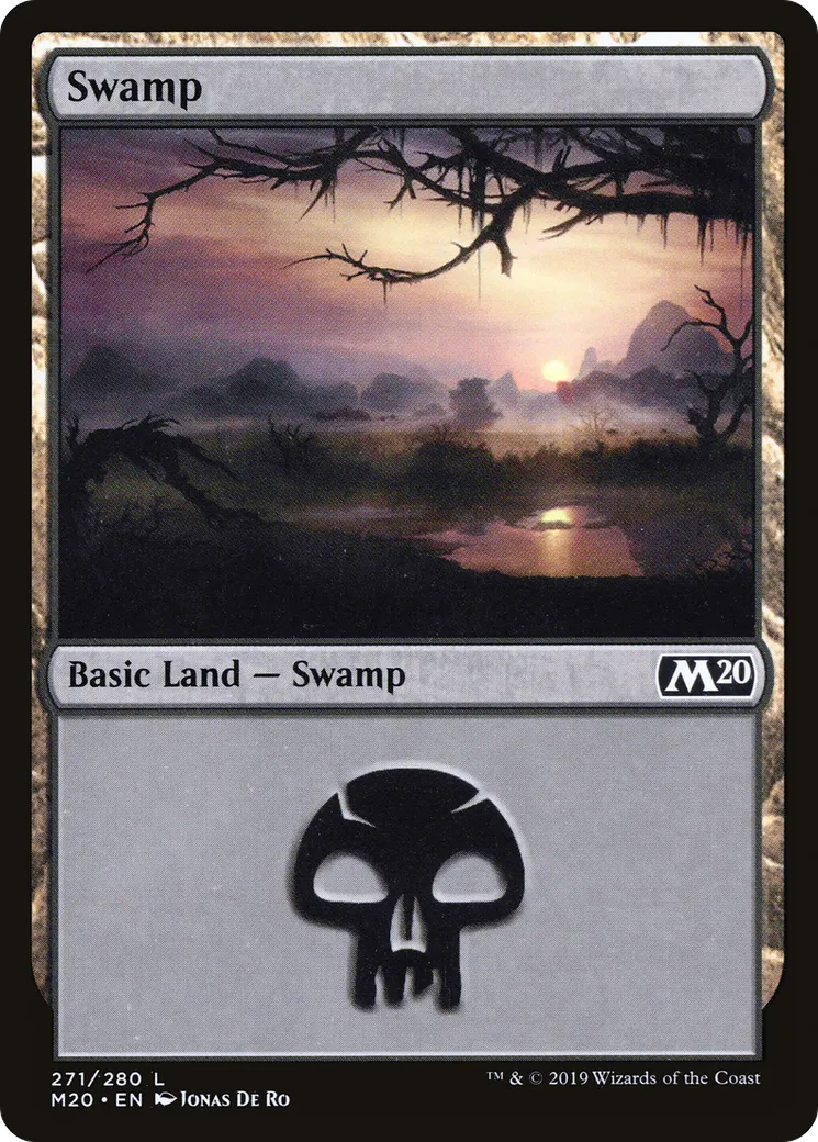 Swamp — Core Set 2020 — Magic: The Gathering
