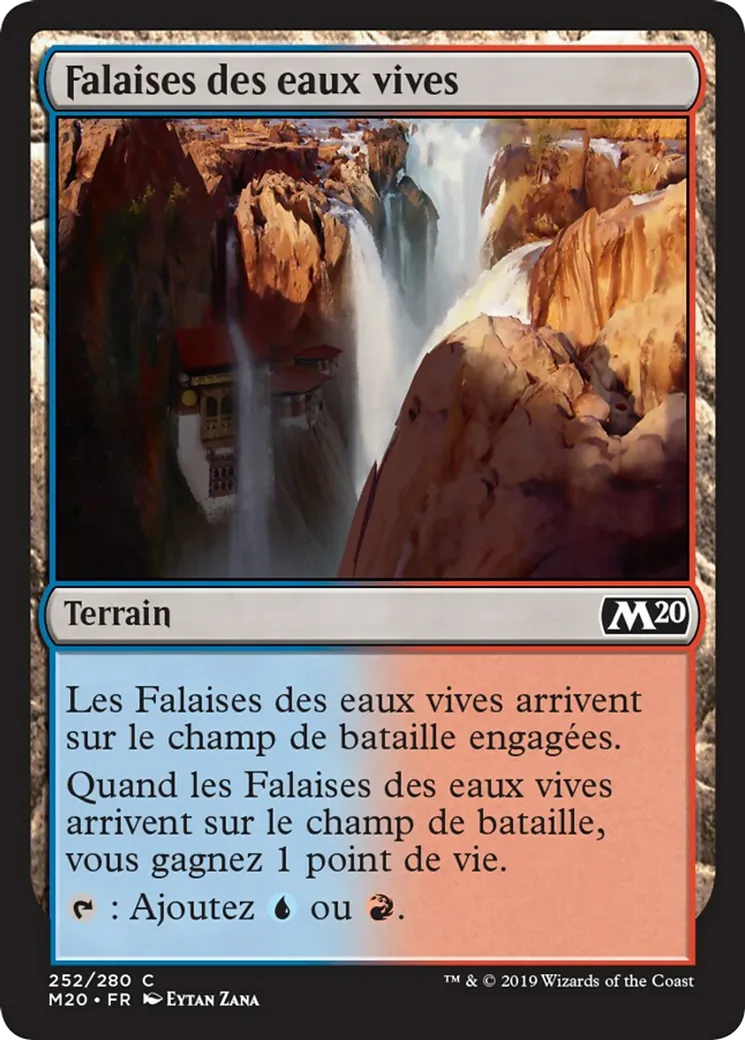 Falaises des eaux vives — Core Set 2020 — Magic: The Gathering