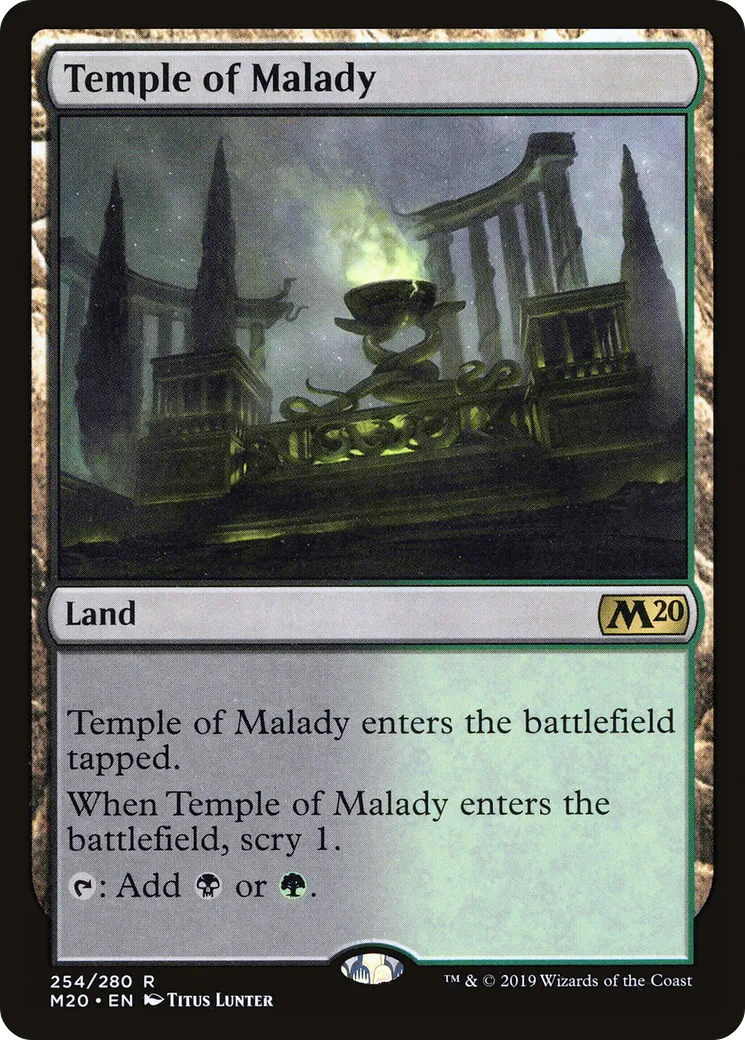 Temple of Malady — Core Set 2020 — Magic: The Gathering