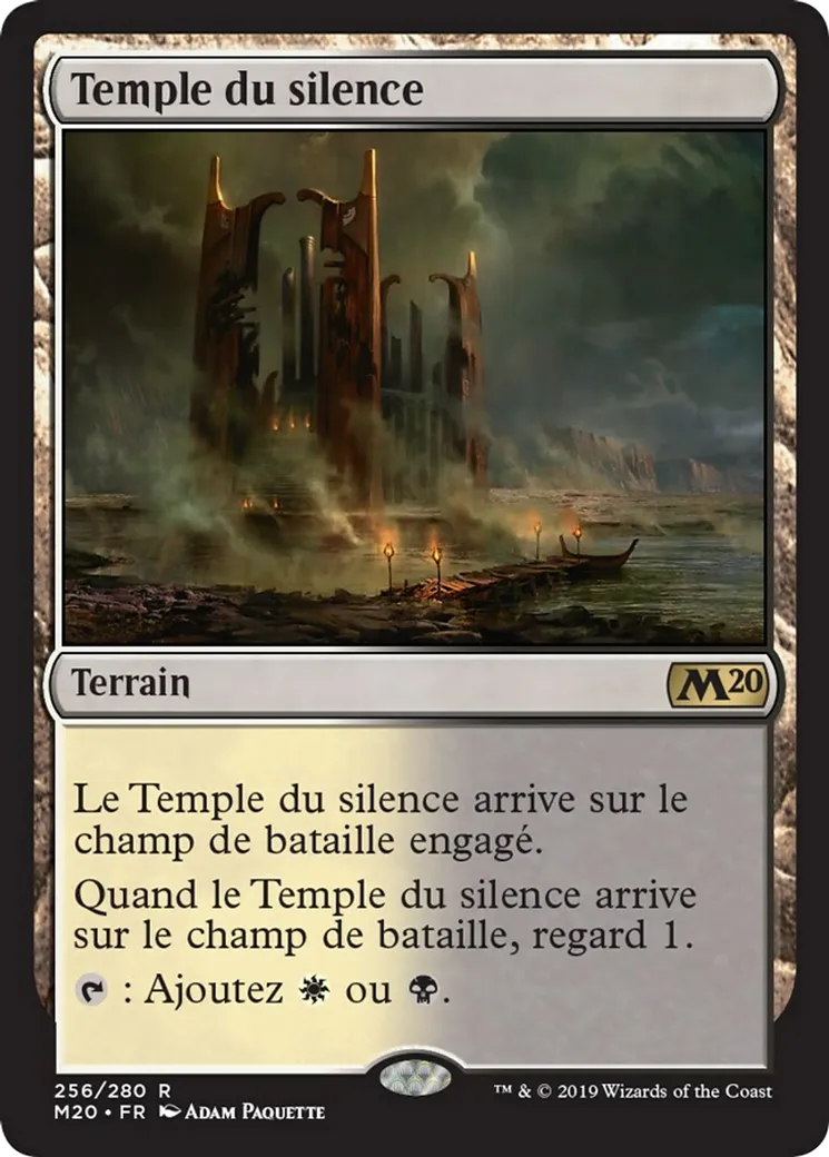 Temple du silence — Core Set 2020 — Magic: The Gathering