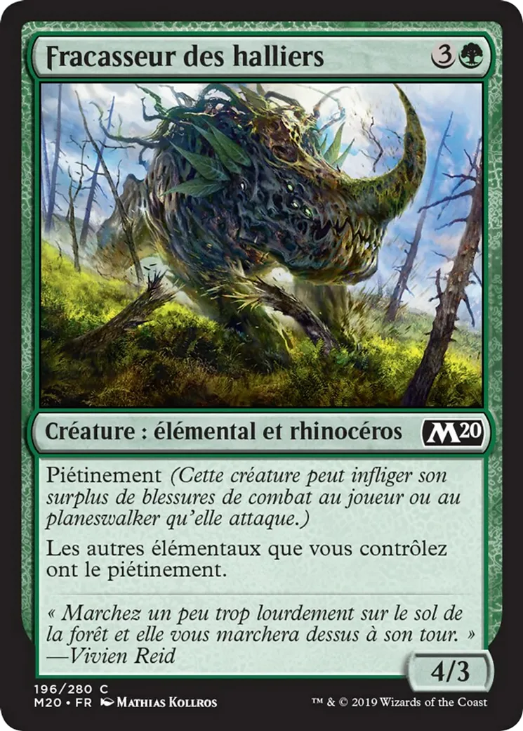Fracasseur des halliers — Core Set 2020 — Magic: The Gathering