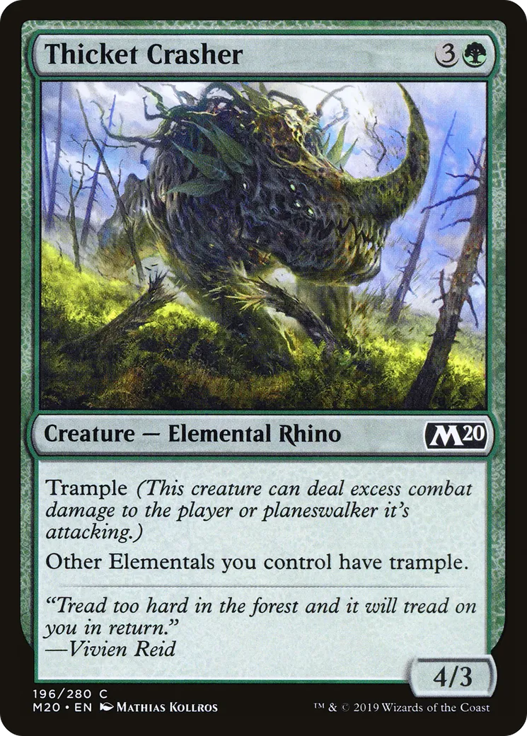 Thicket Crasher — Core Set 2020 — Magic: The Gathering
