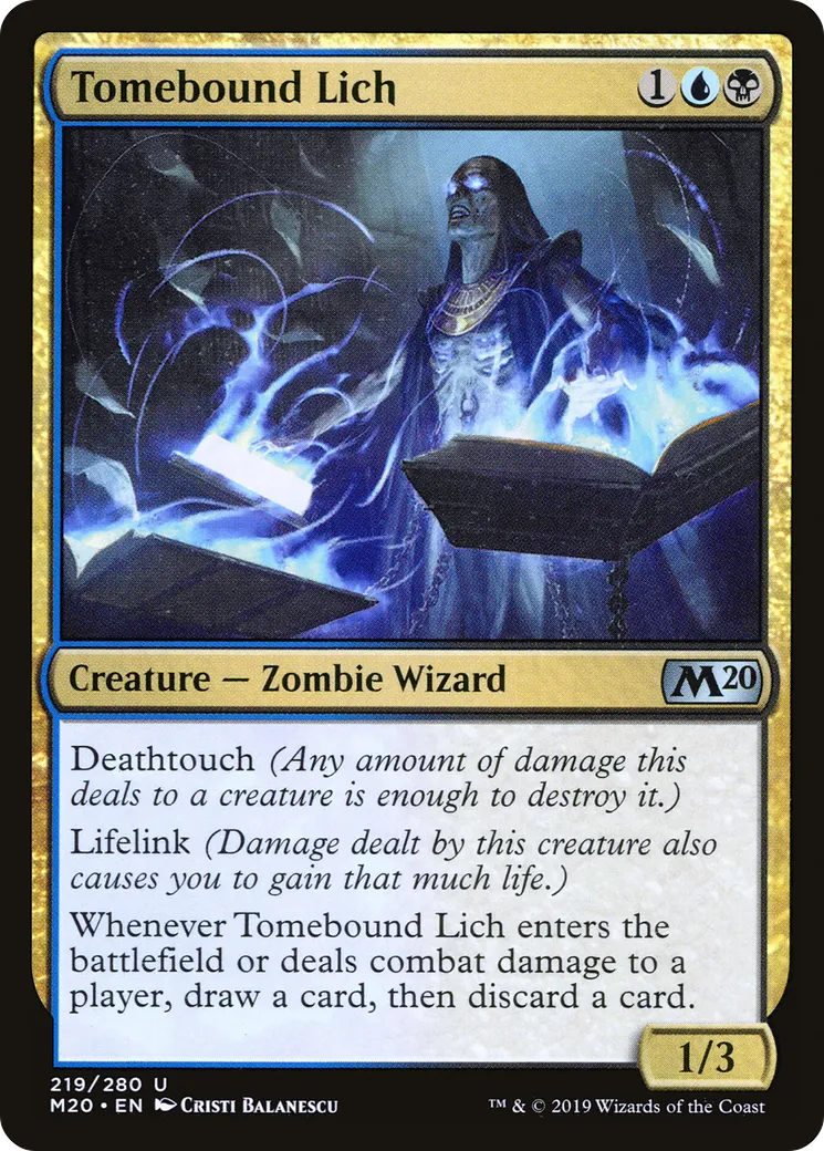 Liche engrimoirée — Core Set 2020 — Magic: The Gathering