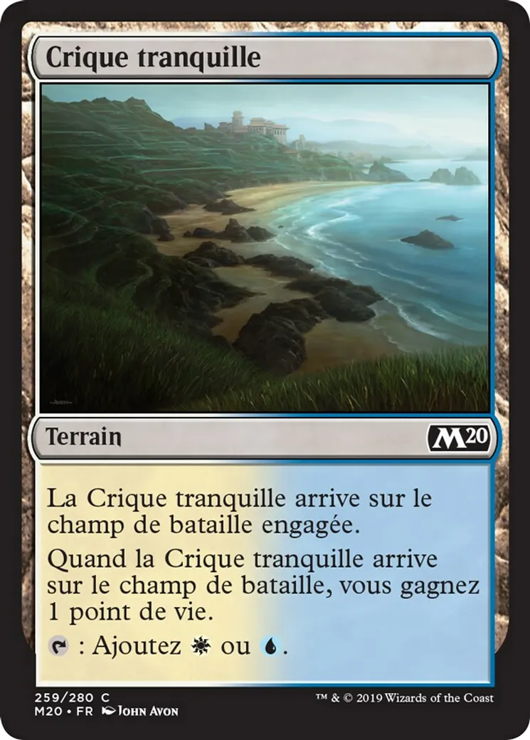 Crique tranquille — Core Set 2020 — Magic: The Gathering