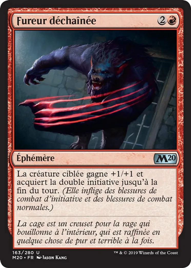 Fureur déchaînée — Core Set 2020 — Magic: The Gathering