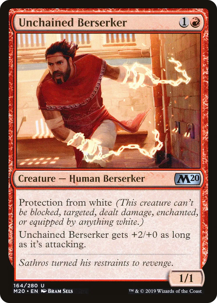Unchained Berserker — Core Set 2020 — Magic: The Gathering