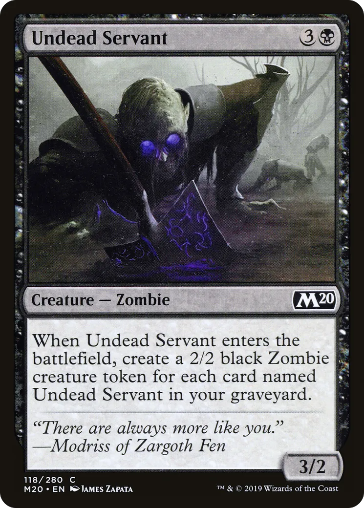 Undead Servant — Core Set 2020 — Magic: The Gathering