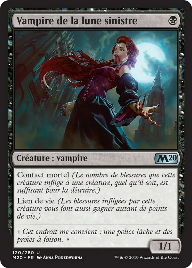 Vampire de la lune sinistre — Core Set 2020 — Magic: The Gathering