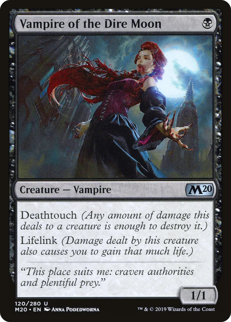 Vampire of the Dire Moon — Core Set 2020 — Magic: The Gathering