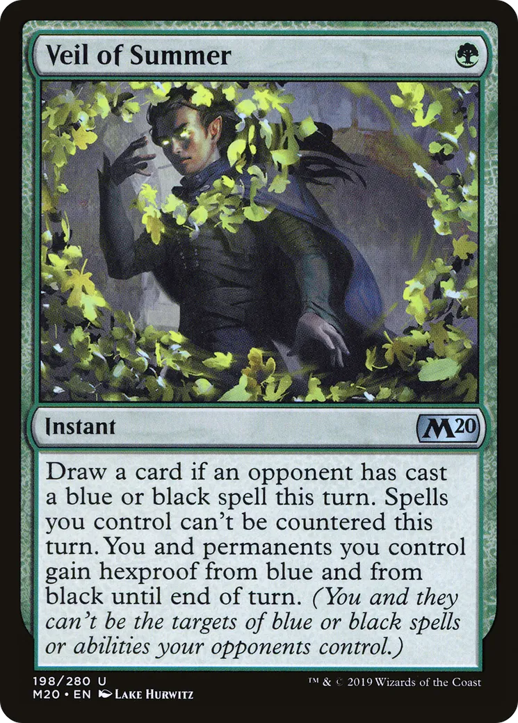 Veil of Summer — Core Set 2020 — Magic: The Gathering