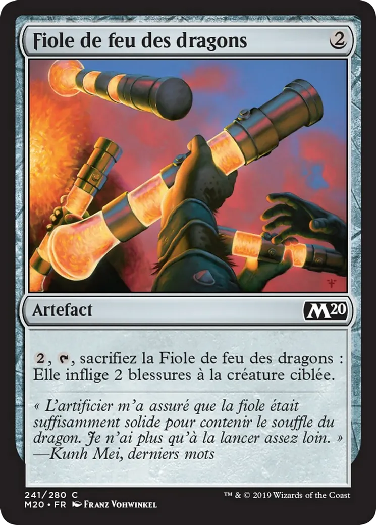 Fiole de feu des dragons — Core Set 2020 — Magic: The Gathering