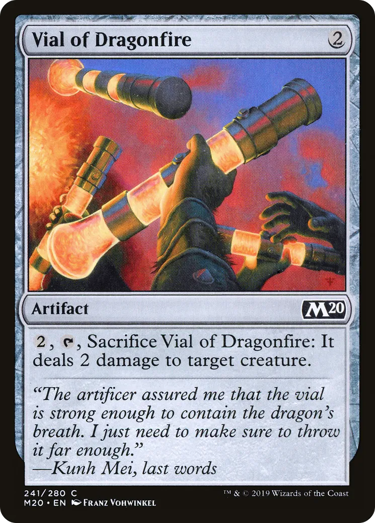 Fiole de feu des dragons — Core Set 2020 — Magic: The Gathering