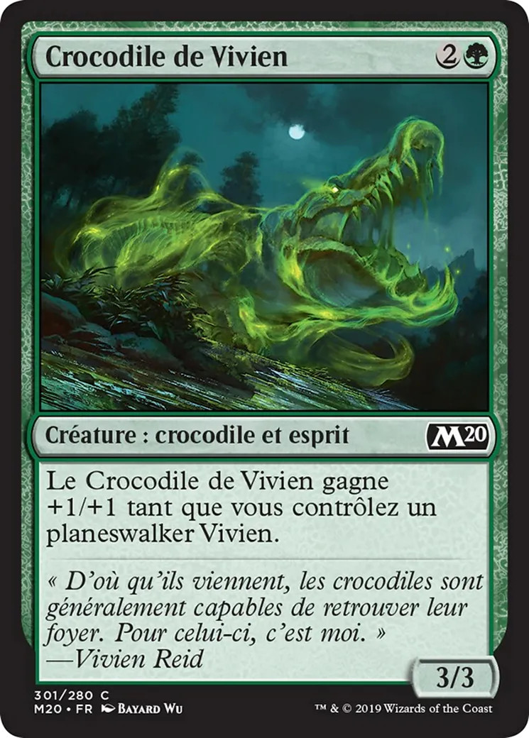 Crocodile de Vivien — Core Set 2020 — Magic: The Gathering