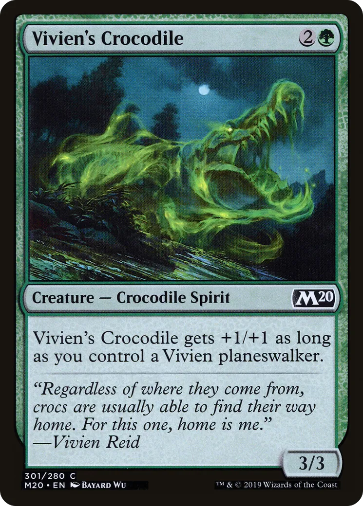 Crocodile de Vivien — Core Set 2020 — Magic: The Gathering
