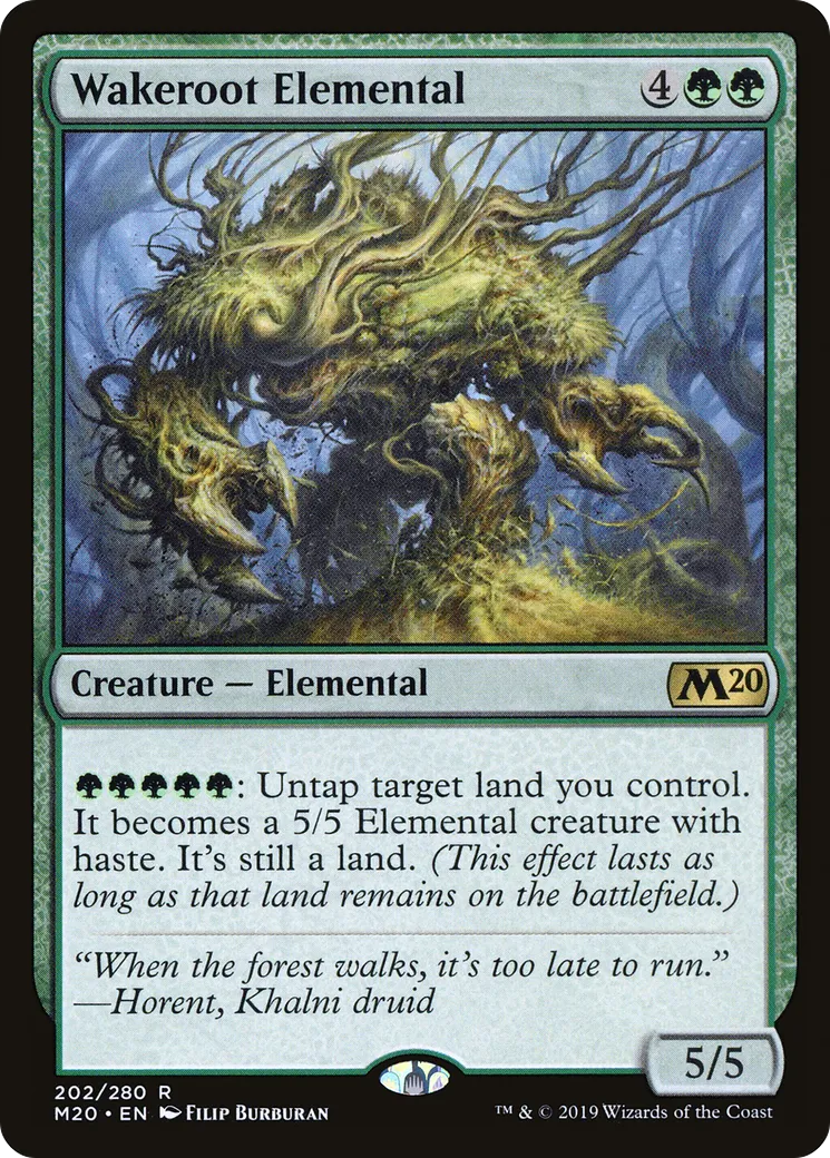 Wakeroot Elemental — Core Set 2020 — Magic: The Gathering