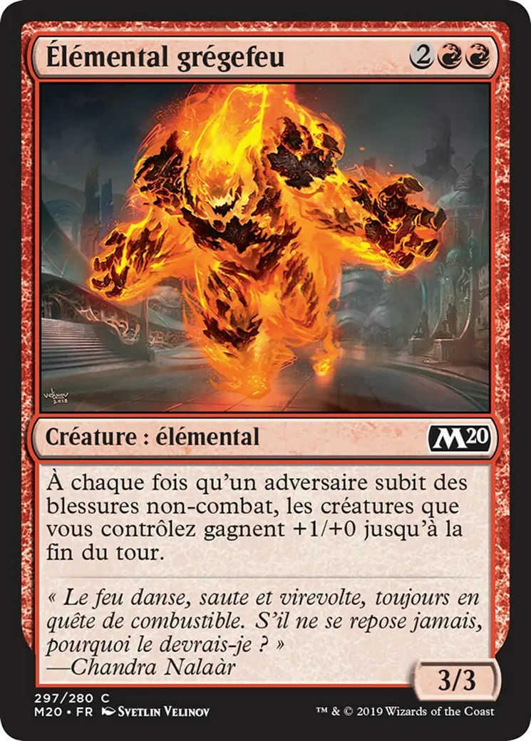 Élémental grégefeu — Core Set 2020 — Magic: The Gathering