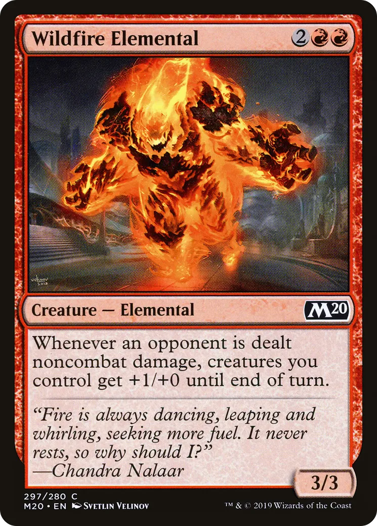 Wildfire Elemental — Core Set 2020 — Magic: The Gathering