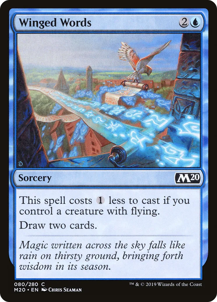 Winged Words from Core Set 2020 - Magic: The Gathering