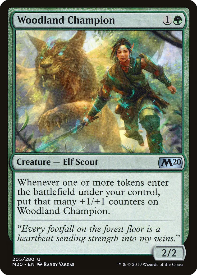 Championne des sylves — Core Set 2020 — Magic: The Gathering