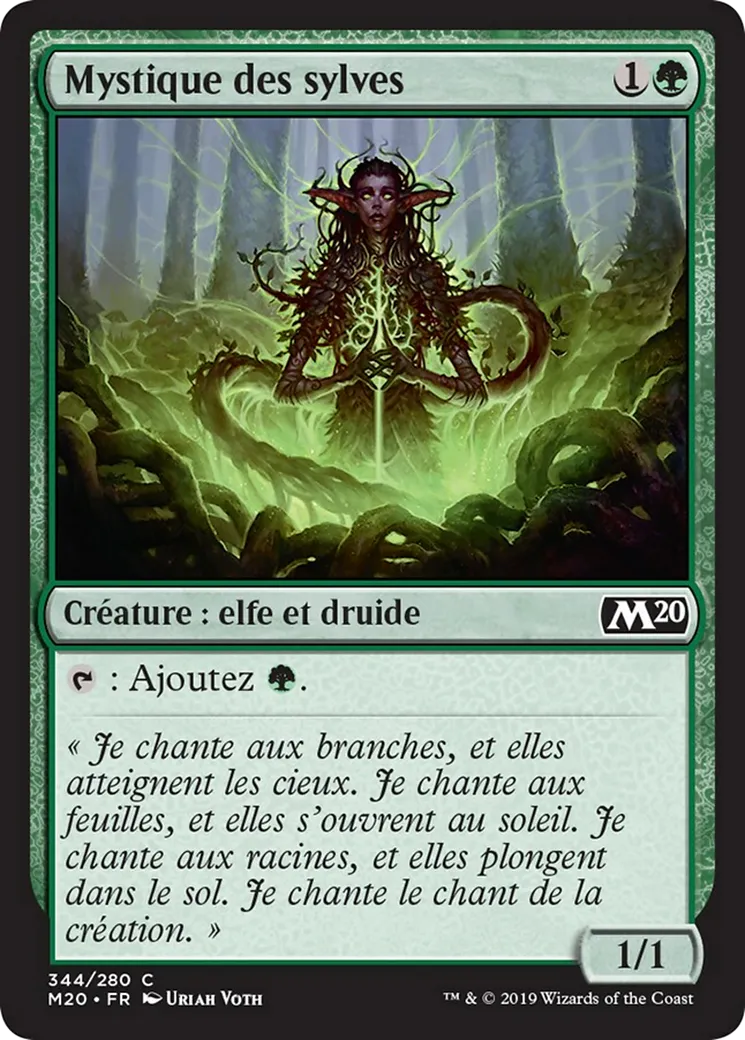 Mystique des sylves — Core Set 2020 — Magic: The Gathering